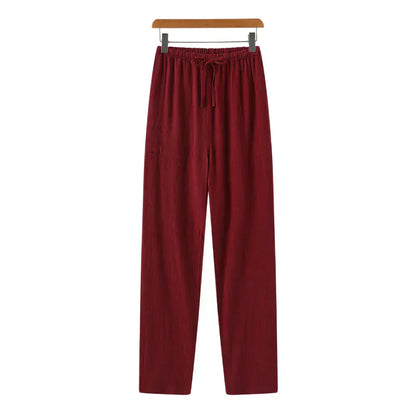 Slim Fit Linen Trousers