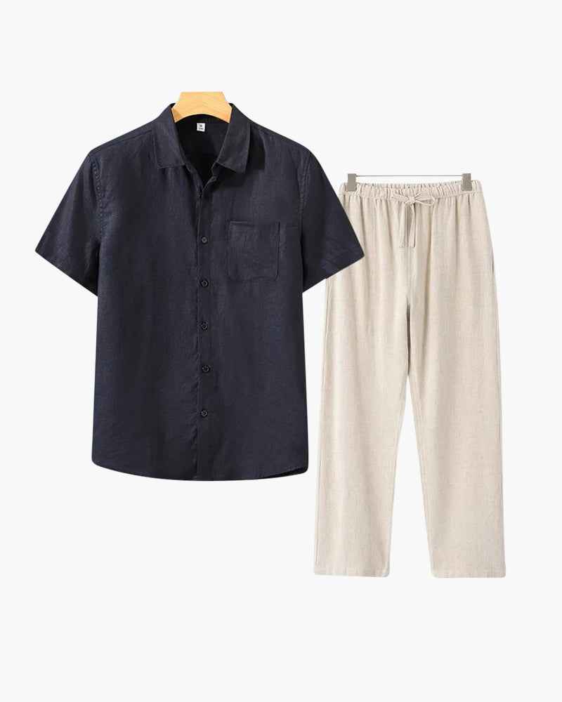 Linen Shirt and Trouser Set