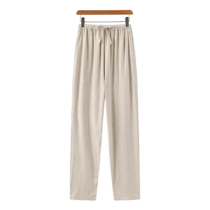 Slim Fit Linen Trousers