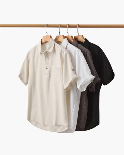 Oversized Linen Polo