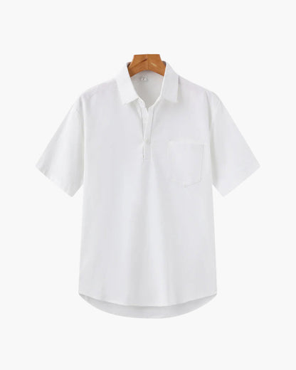Oversized Linen Polo
