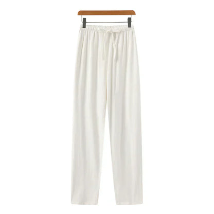 Slim Fit Linen Trousers