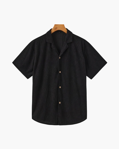 Corduroy Shirt and Shorts Set