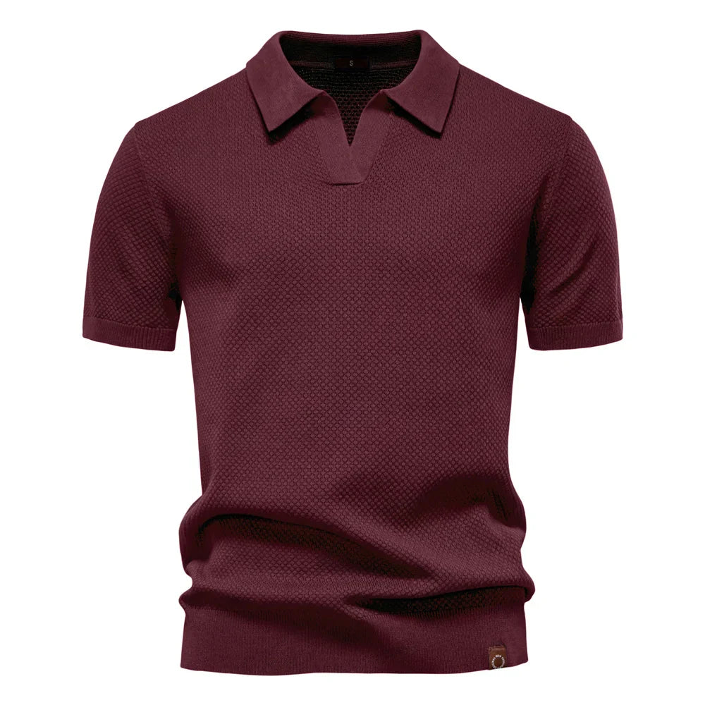 Jacquard Knit Polo