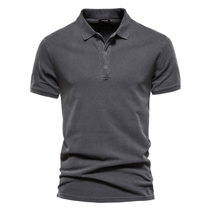 Cotton Button Polo