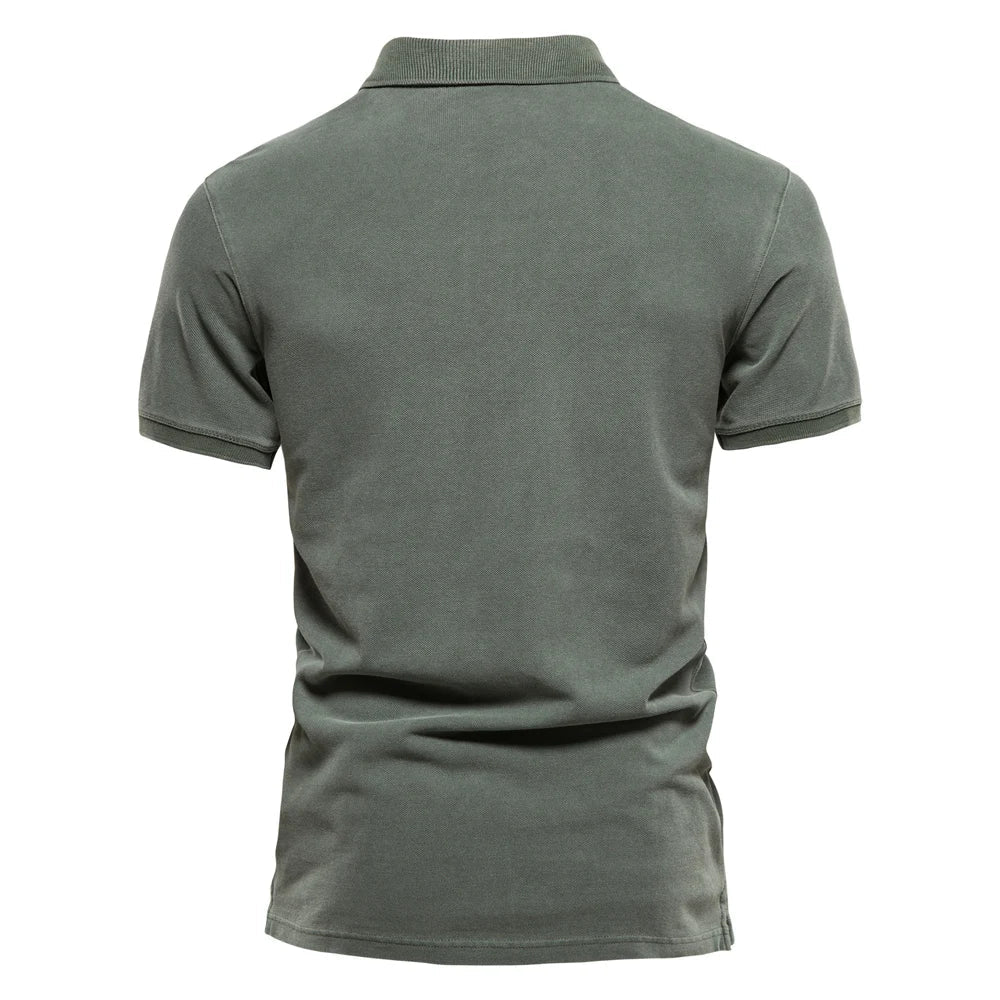 Cotton Button Polo