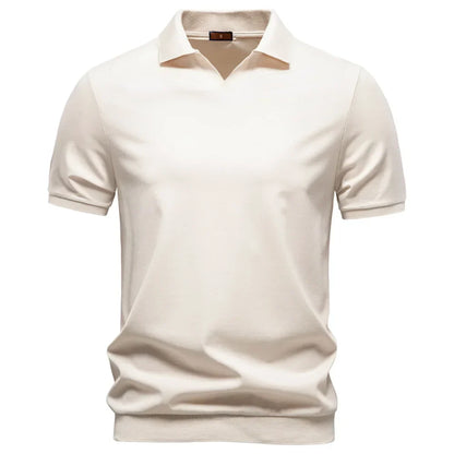 Breathable V-Neck Polo