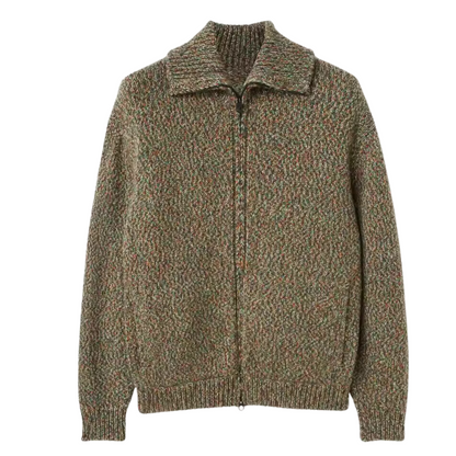 Zip Up Wool Blend Bomber